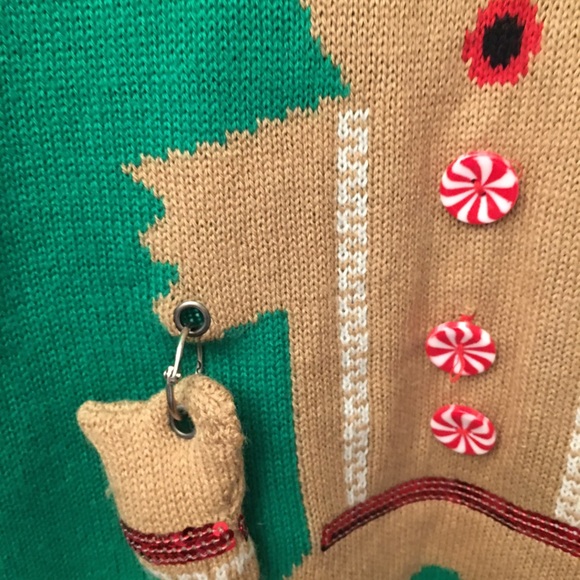 Ugly Christmas Gingerbread Sweater - Picture 3 of 6